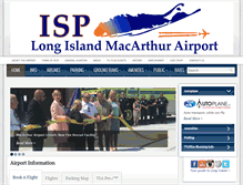 Tablet Screenshot of macarthurairport.com